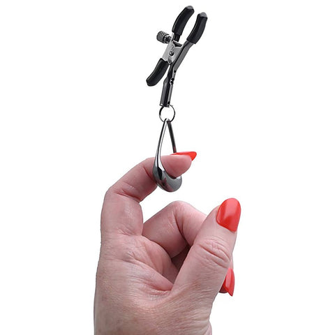 Velvet Noir Tuggable Nipple Clamps By Sportsheets - Nipple and Clit Clamps