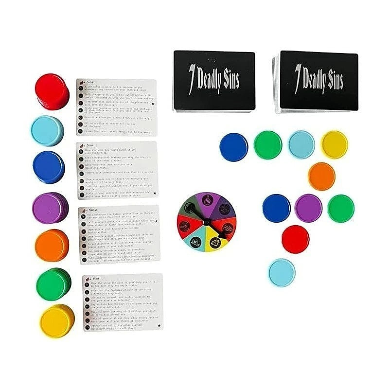7 Deadly Sins Adult Drinking Game By Kheper Games - Sex Games, Coupons and Tricks