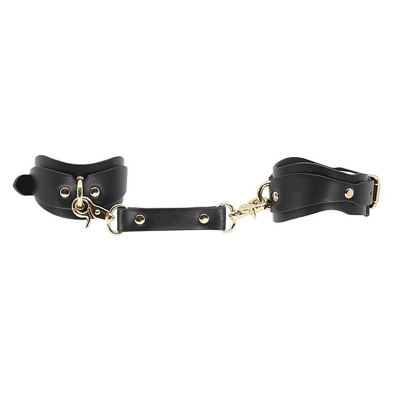 Love In Leather Shaped Bondage Ankle Cuffs - Collars and Leads