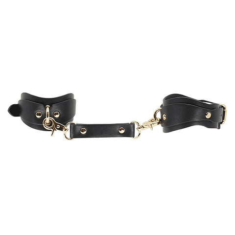 Love In Leather Shaped Bondage Ankle Cuffs - Collars and Leads