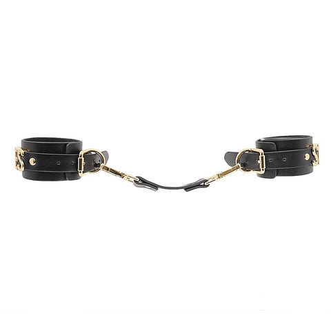 Love In Leather Yes Sir Faux Leather Wrist Cuffs - Cuffs And Restraints