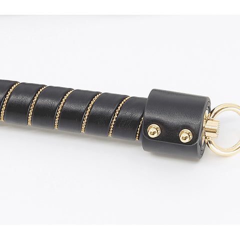 Bdsm Flogger With Chain Detail By Love In Leather - Whips And Crops