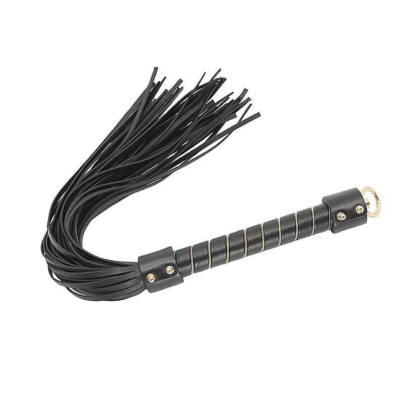 Bdsm Flogger With Chain Detail By Love In Leather - Whips And Crops