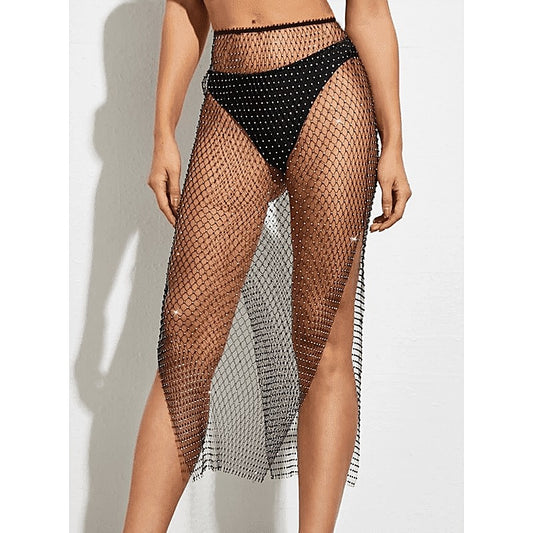 Muse Diamante Womens Mesh Skirt