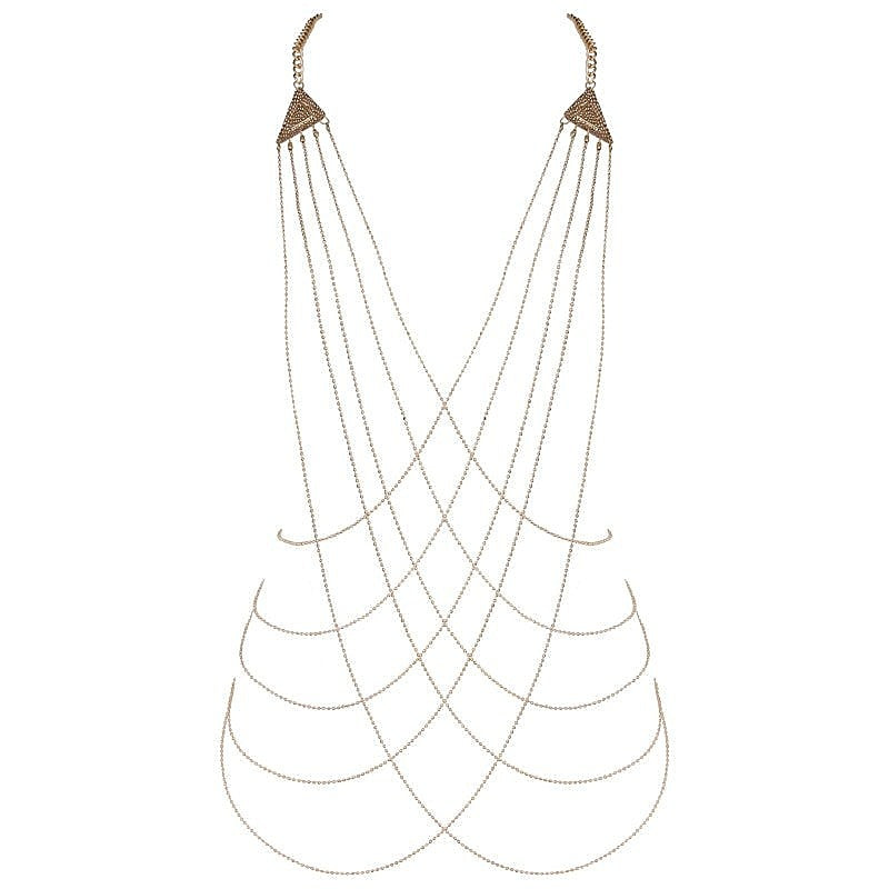 Muse Triangle Fetish Chain Body Harness for Adults - Cuffs And Restraints