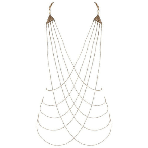 Muse Triangle Fetish Chain Body Harness for Adults - Cuffs And Restraints