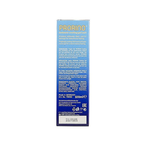 Prorino Water Soluble Cooling Gel Soft By Hot Ero - Water Based Lubes