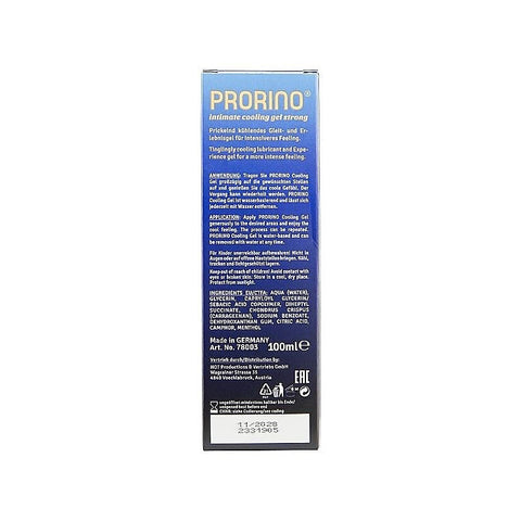 Prorino Water Soluble Cooling Gel Strong By Hot Ero - Water Based Lubes