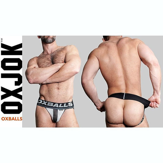 Oxballs Airmesh Swagger Mens Jockstrap Ice White
