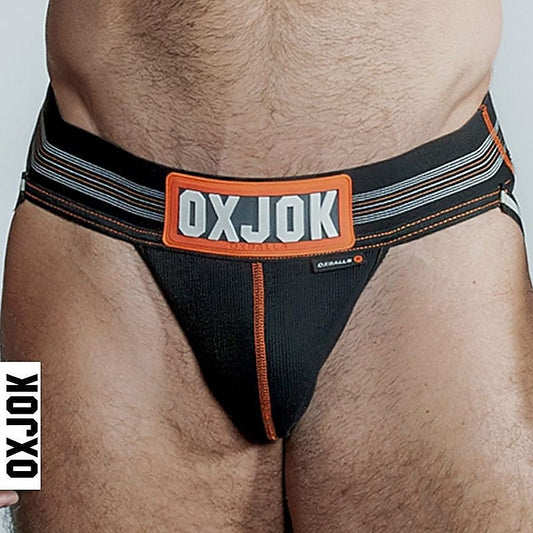 Oxballs Slingjock Upthrust Slider-Strap Jock Black Iron
