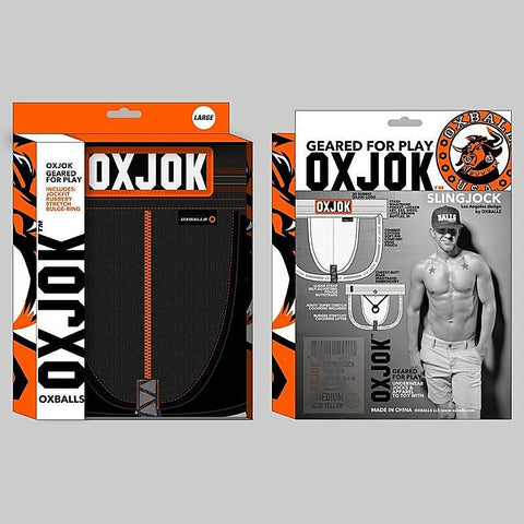Slingjock Upthrust Slider-Strap Jock Black Iron By Oxballs - Jocks and G-Strings