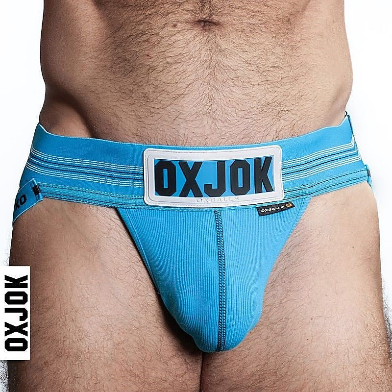 Slingjock Upthrust Slider-Strap Jock Pool Blue By Oxballs - Jocks and G-Strings