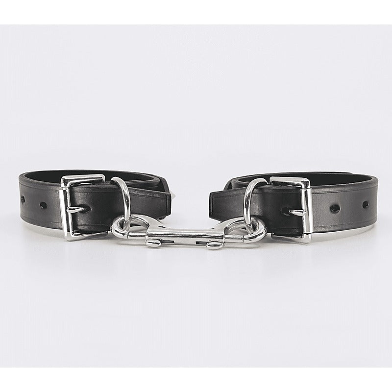 Love In Leather Spiked Leather Ankle Restraints - Cuffs And Restraints