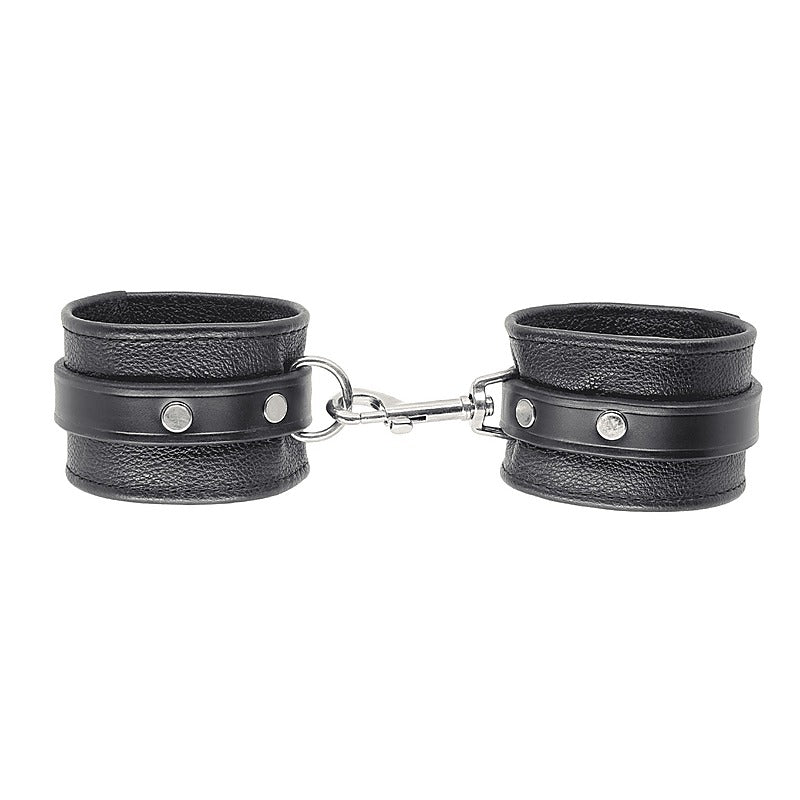 Love In Leather Soft Grained Leather Ankle Restraints - Cuffs And Restraints
