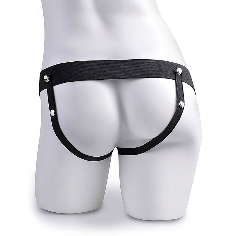 Fetish Fantasy 7.5 Inch Hollow Squirting Strap-On with Balls - Strap On Sextoys
