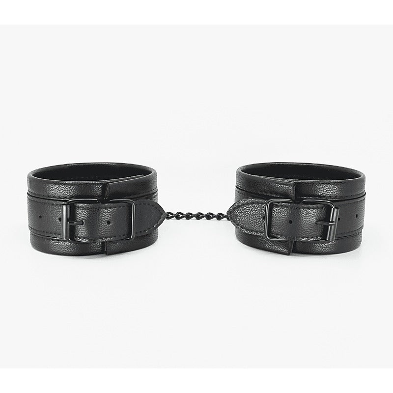 Love In Leather Padded Faux Leather Ankle Restraints - Cuffs And Restraints