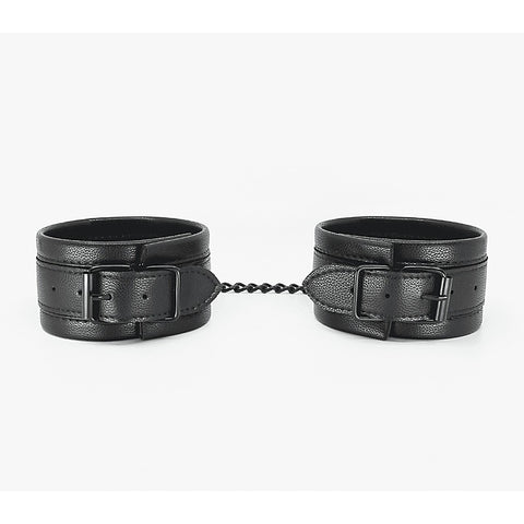 Love In Leather Padded Faux Leather Ankle Restraints - Cuffs And Restraints
