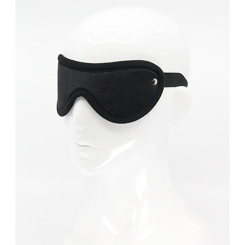 Love In Leather Soft Faux Fur BDSM Play Blindfold - Masks And Blindfolds