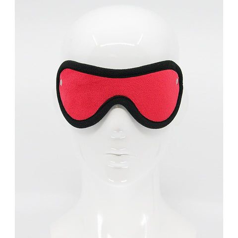 Love In Leather Soft Faux Fur BDSM Play Blindfold - Masks And Blindfolds