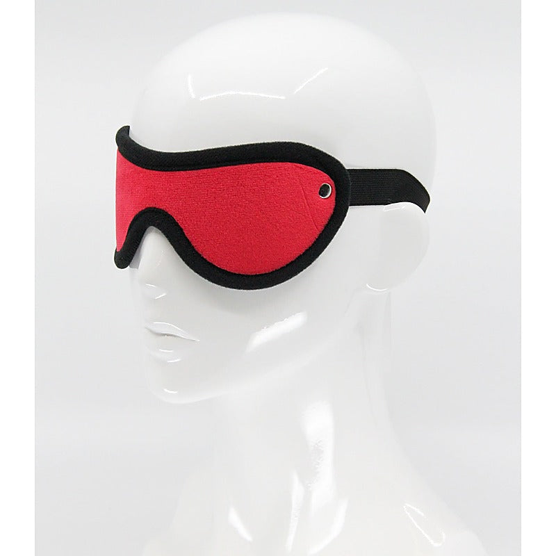 Love In Leather Soft Faux Fur BDSM Play Blindfold - Masks And Blindfolds