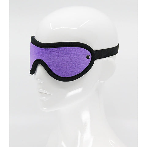 Love In Leather Soft Faux Fur BDSM Play Blindfold - Masks And Blindfolds