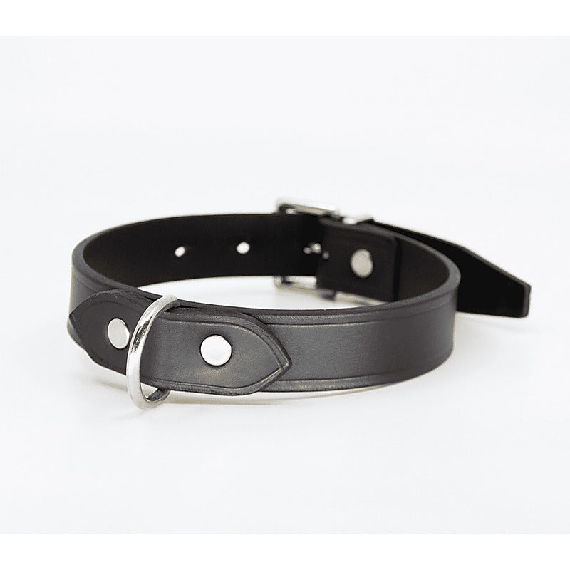 Love In Leather Unlined Italian Leather BDSM Collar - Collars and Leads