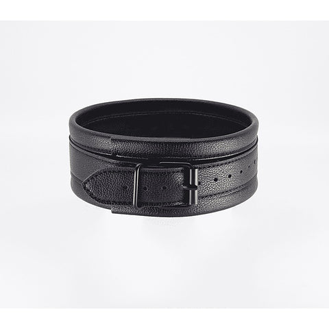 Love In Leather Faux Leather Collar & Lead Set Black - Collars and Leads