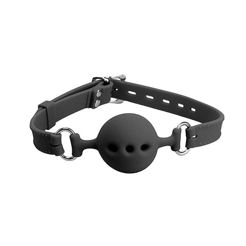 Silicone Gag With Breathable Ball By Love In Leather - Bondage Gags and Bits