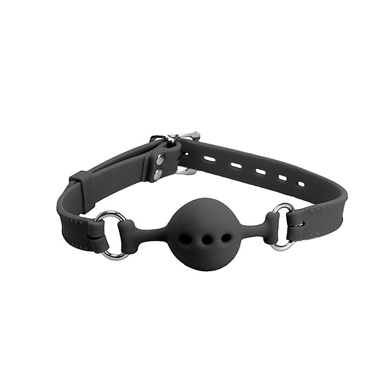 Silicone Gag With Petite Breathable Ball By Love In Leather - Bondage Gags and Bits