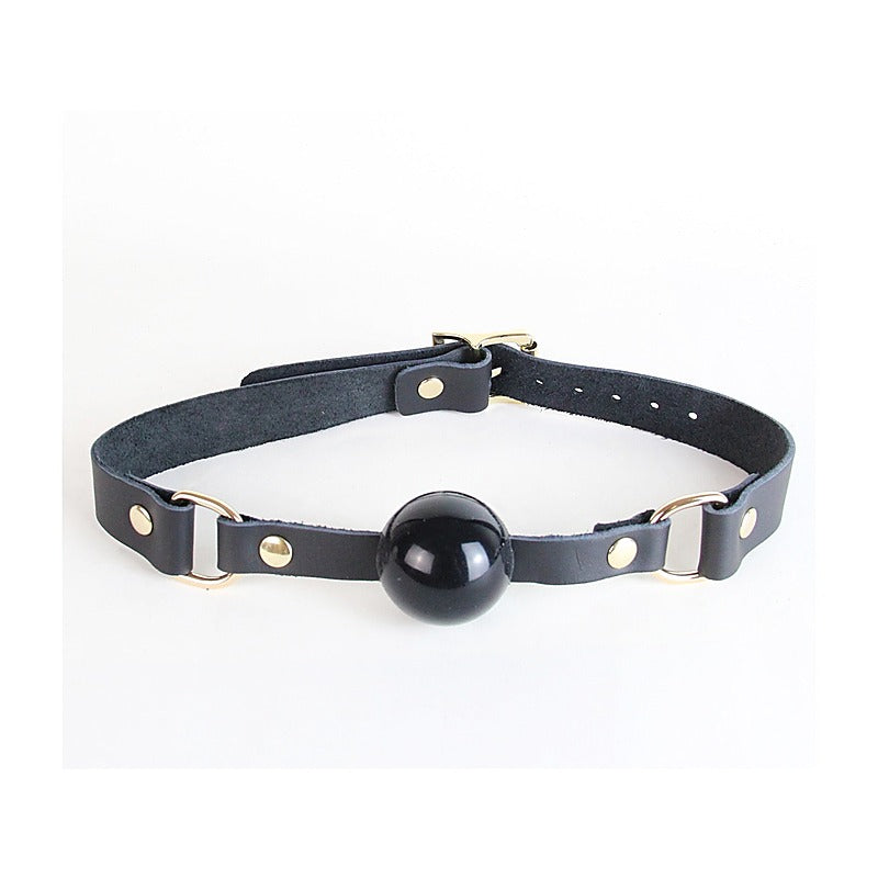 Bdsm Gag With Coloured Hardware By Love In Leather - Bondage Gags and Bits