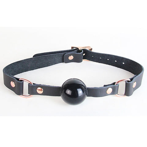 Bdsm Gag With Coloured Hardware By Love In Leather - Bondage Gags and Bits