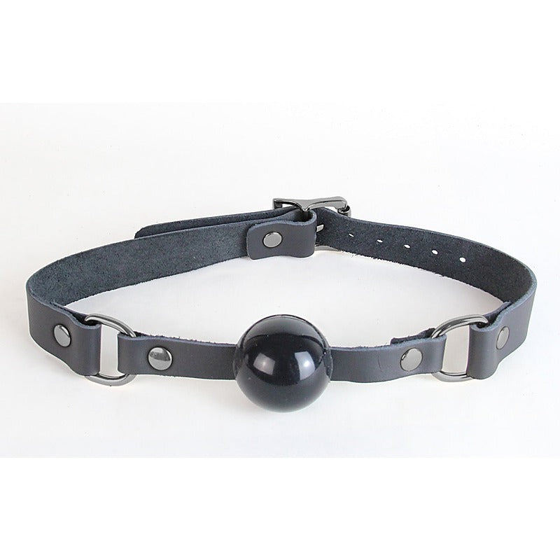 Bdsm Gag With Coloured Hardware By Love In Leather - Bondage Gags and Bits