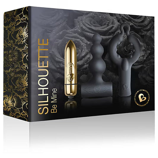 Rocks Off Silhouette Dark Desires Be Mine Vibrator Kit - Vibrator Accessories