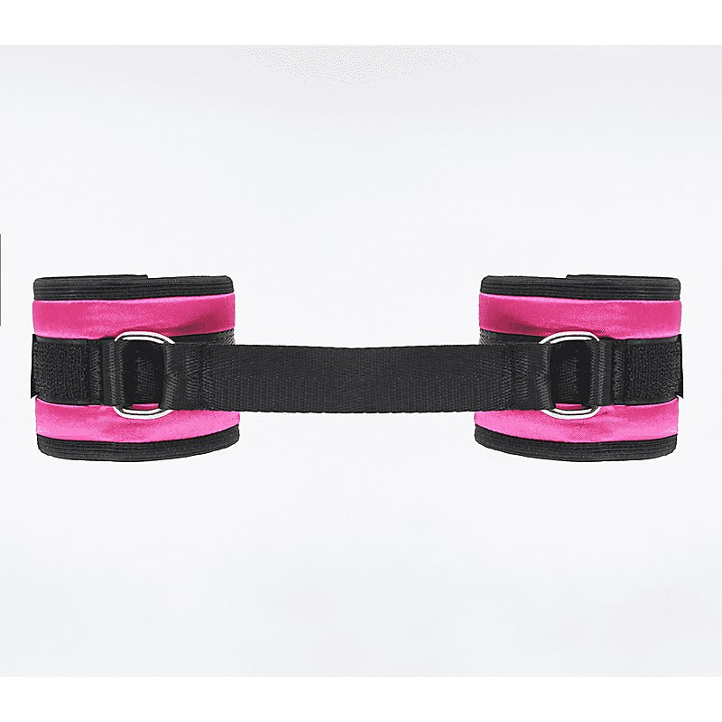 Love In Leather Bright and Soft Satin Wrist Cuffs - Cuffs And Restraints