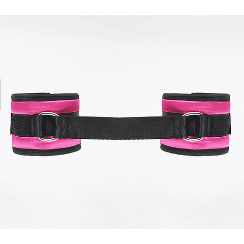 Love In Leather Bright and Soft Satin Wrist Cuffs - Cuffs And Restraints
