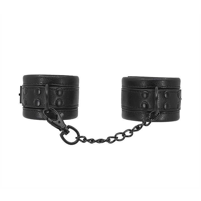 Love In Leather Padded Faux Leather Wrist Cuffs - Cuffs And Restraints