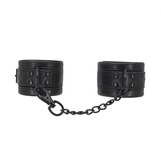 Love In Leather Padded Faux Leather Wrist Cuffs - Cuffs And Restraints