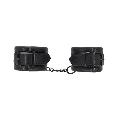 Love In Leather Padded Faux Leather Wrist Cuffs - Cuffs And Restraints