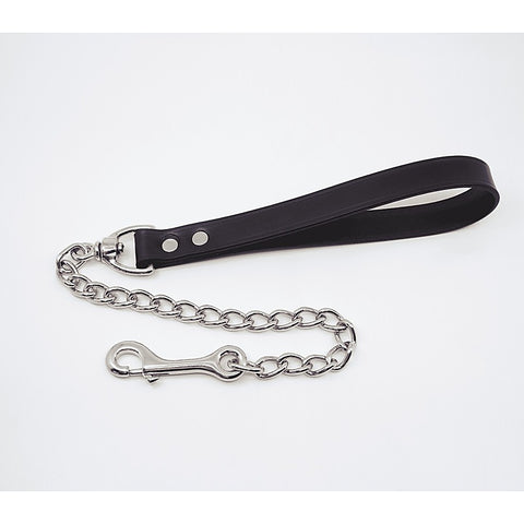 Love In Leather Fetish Play Leather & Chain Lead - Collars and Leads