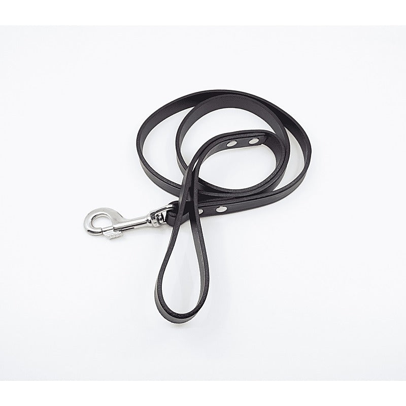 Classic Long Leather Bondage Lead By Love In Leather - Collars and Leads