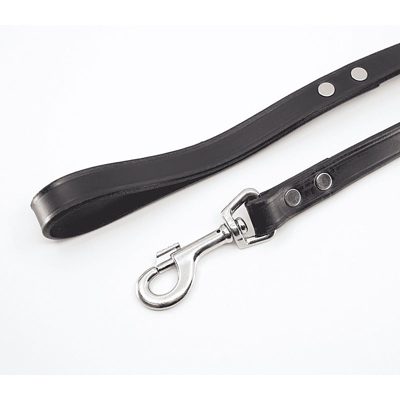 Classic Long Leather Bondage Lead By Love In Leather - Collars and Leads