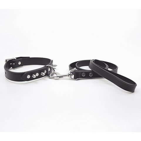Classic Long Leather Bondage Lead By Love In Leather - Collars and Leads