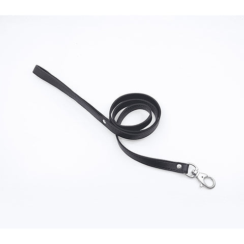 Love In Leather Long Faux Leather Bondage Lead - Collars and Leads