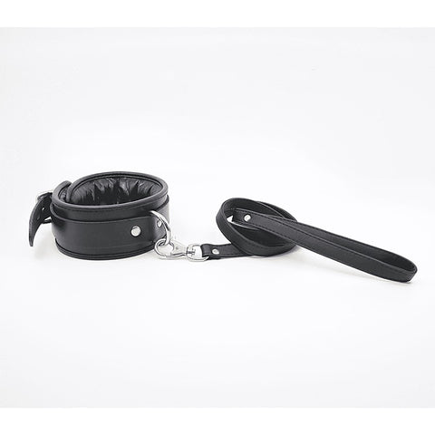 Love In Leather Long Faux Leather Bondage Lead - Collars and Leads
