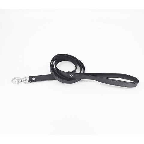 Love In Leather Long Faux Leather Bondage Lead - Collars and Leads