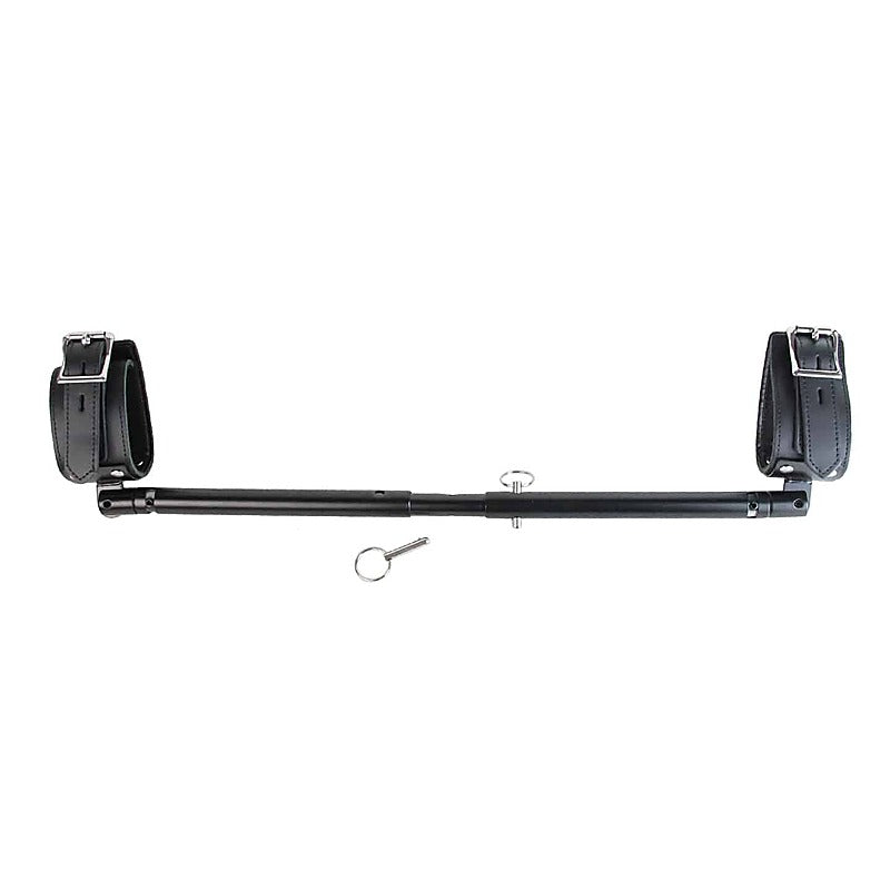 Adjustable Spreader Bar With Cuffs By Love In Leather - Spreaders and Hangers
