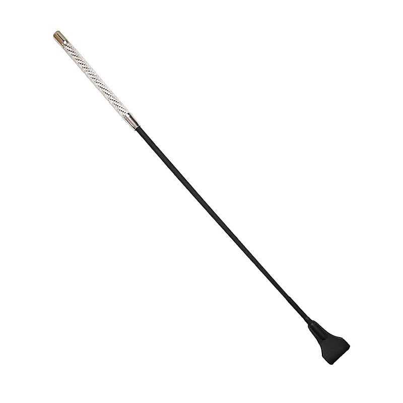 Love In Leather Long Diamante BDSM Riding Crop - Whips And Crops