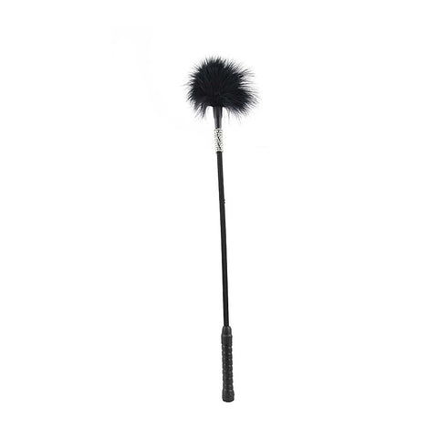 Black Diamante Feather Tickler By Love In Leather - Ticklers