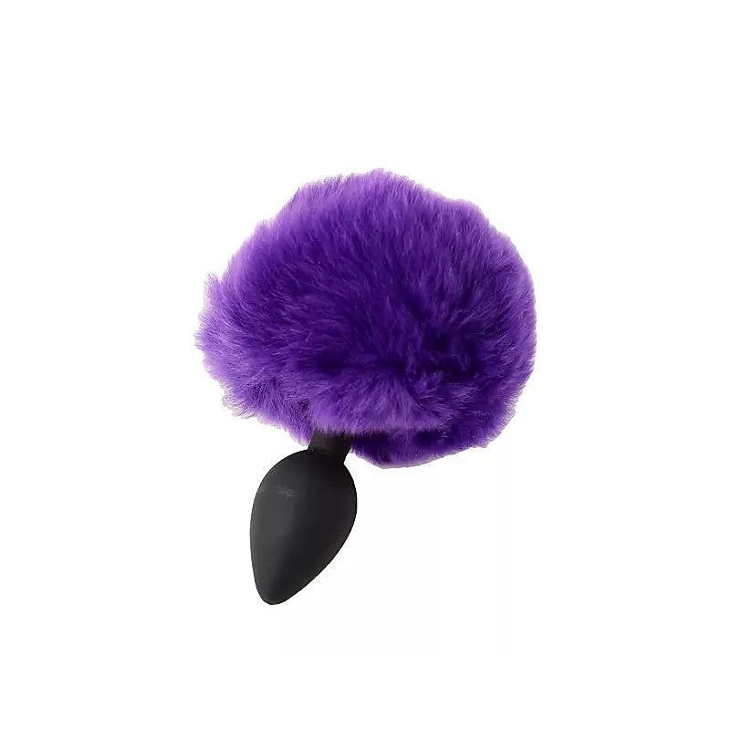 Bunny Tail Anal Plug Purple By Love In Leather - Butt Plugs