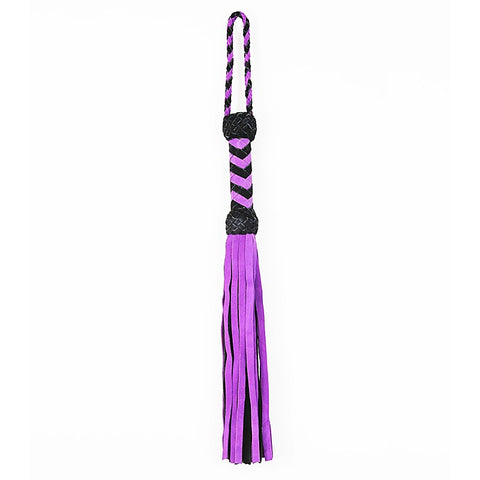 Medium Length Suede Leather Flogger By Love In Leather - Whips And Crops